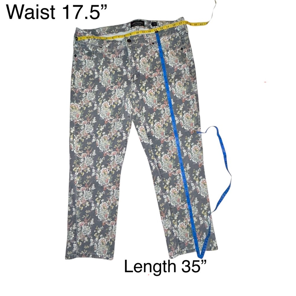 Lucky Brand Lolita Floral Print Jeans Women’s size 16W - Picture 2 of 9